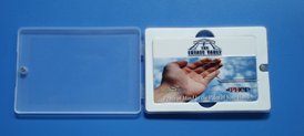 Plastic credit card case